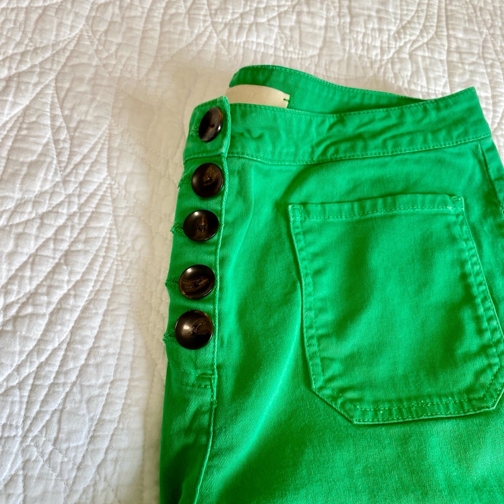 Paloma Wool Margherita wide leg high waist Green  pants 8 - Picture 6 of 14